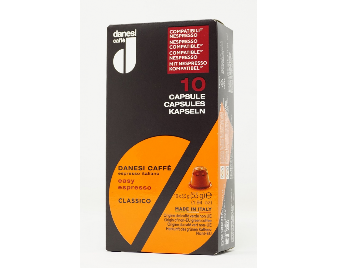 Espresso capsules Danesi Classico 