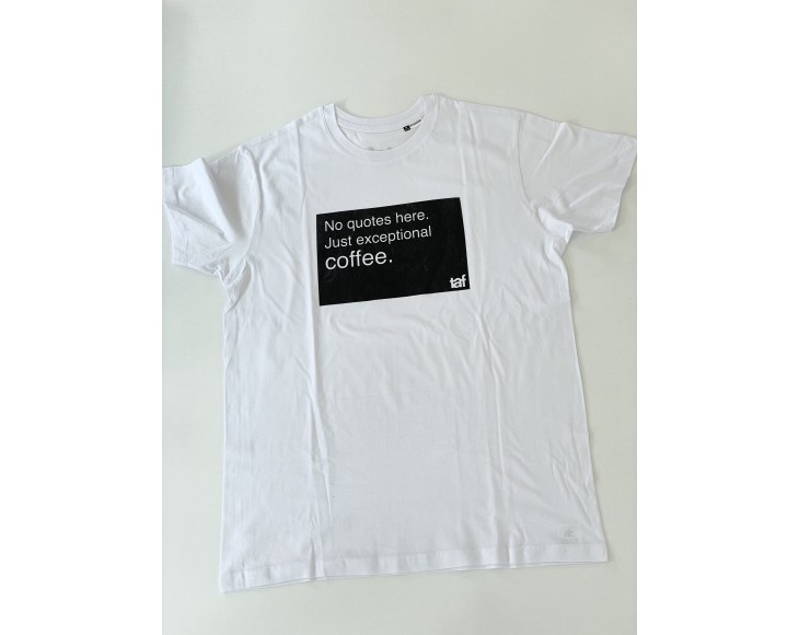 Taf ΅White T-shirt with black print