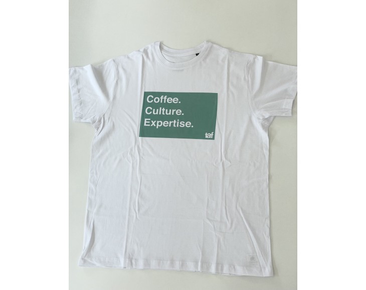 Taf ΅White T-shirt with green print