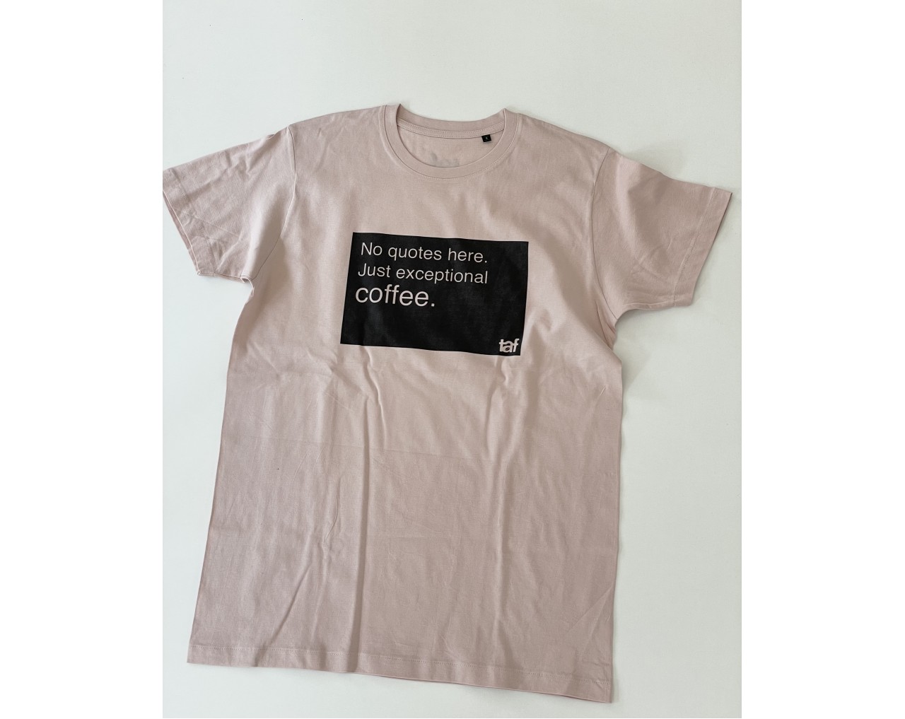 Taf ΅Pink T-shirt with black print